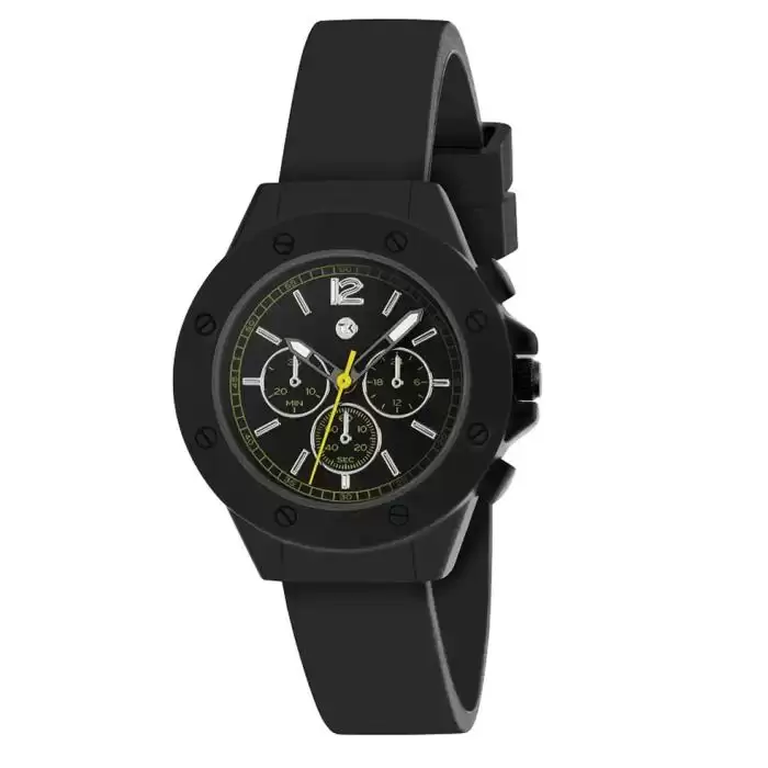 TIKKERS Kids Dapper Collection Black Silicone Strap
