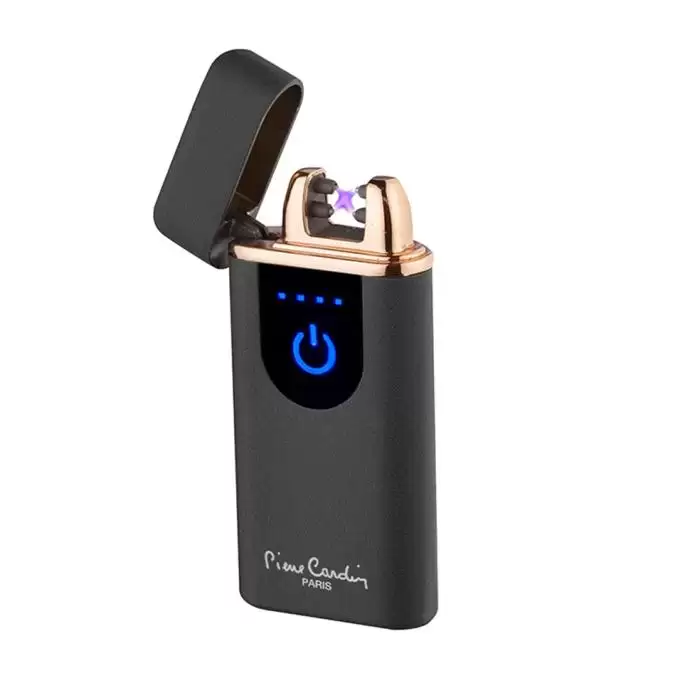PIERRE CARDIN Electric Black Lighter With USB Charging