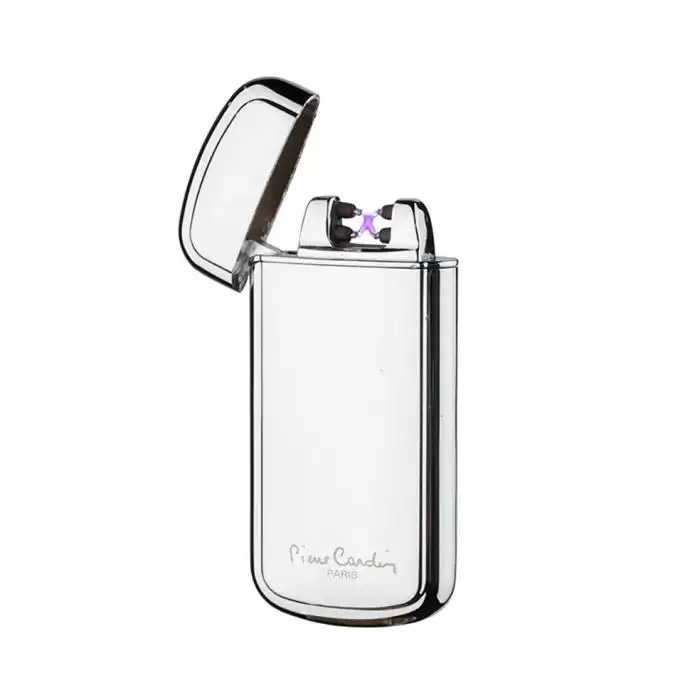 SKU-64964 / PIERRE CARDIN Electric Silver Lighter With USB Charging