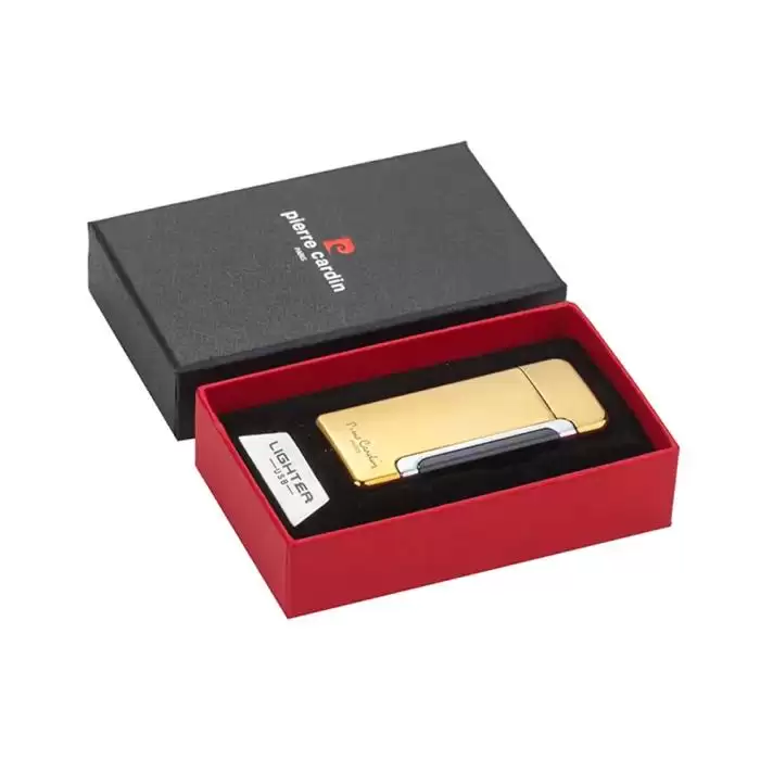 SKU-64973 / PIERRE CARDIN Electric Gold Lighter With USB Charging