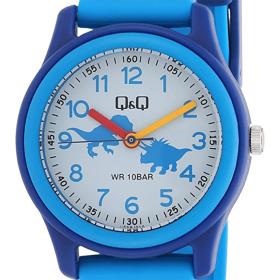 Παιδικό Ρολόι Q&Q με Σχέδιο Δεινόσαυρους και Μπλέ Λουράκι | VS59J010Y SKU-64539