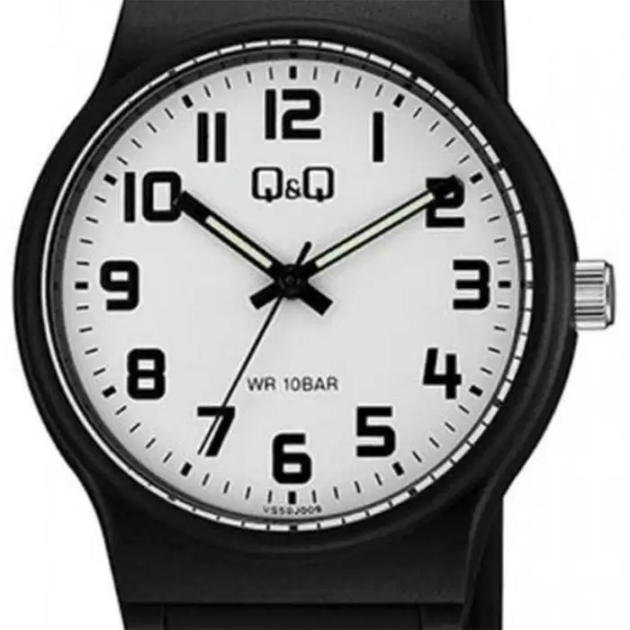 Ρολόι Q&Q με Μαύρο Λουράκι | VS50J009Y SKU-64581