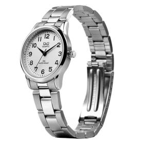 Γυναικείο Ρολόι Q&Q με Ασημί Μπρασελέ από Ανοξείδωτο Ατσάλι | C215J204Y SKU-64582