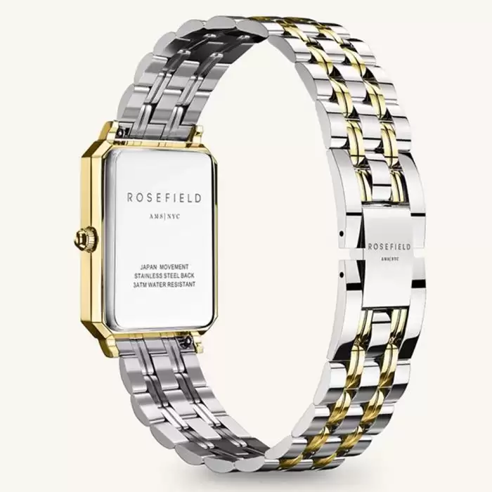 SKU-64000 / ROSEFIELD The Octagon XS Two Tone Stainless Steel Bracelet