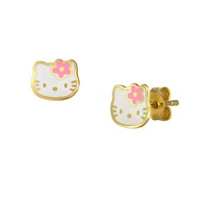 Σκουλαρίκια Hello Kitty Ασήμι 925° με Σμάλτο SKU-64645