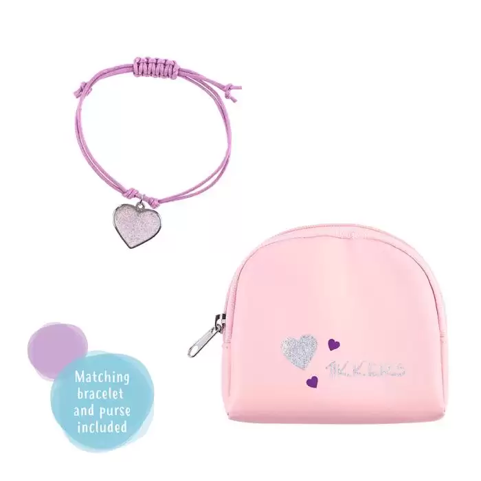 SKU-64845 / TIKKERS Kids Box Set Heart Pink Fabric Strap & Pink Bag and Bracelet Gift