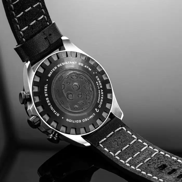SKU-64874 / VOSTOK EUROPE Limited Editions Ceres Asteroid Black Leather Strap