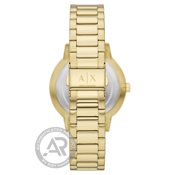 SKU-65428 / ARMANI EXCHANGE Cayde Gold Stainless Steel Bracelet Box Gift 