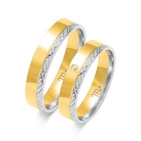 Βέρες Γάμου Jeweler Χρυσός Λευκόχρυσος, Κ8-Κ9-Κ14-Κ18 SKU-65344