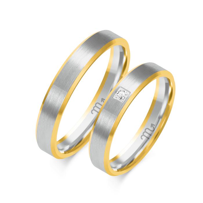 SKU-65346 / Βέρες Γάμου Jeweler Χρυσός & Λευκόχρυσος, Κ8-Κ9-Κ14-Κ18	