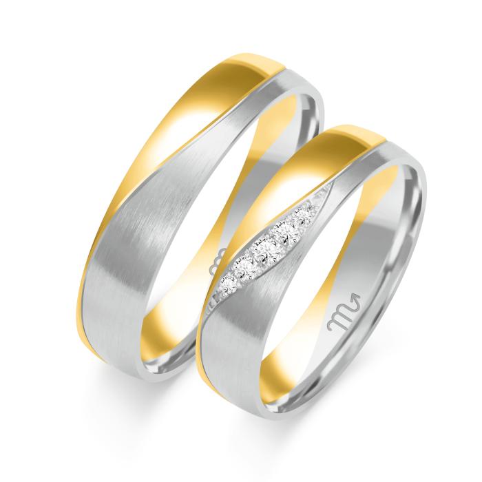 SKU-65350 / Βέρες Γάμου Jeweler Χρυσός & Λευκόχρυσος, Κ8-Κ9-Κ14-Κ18	