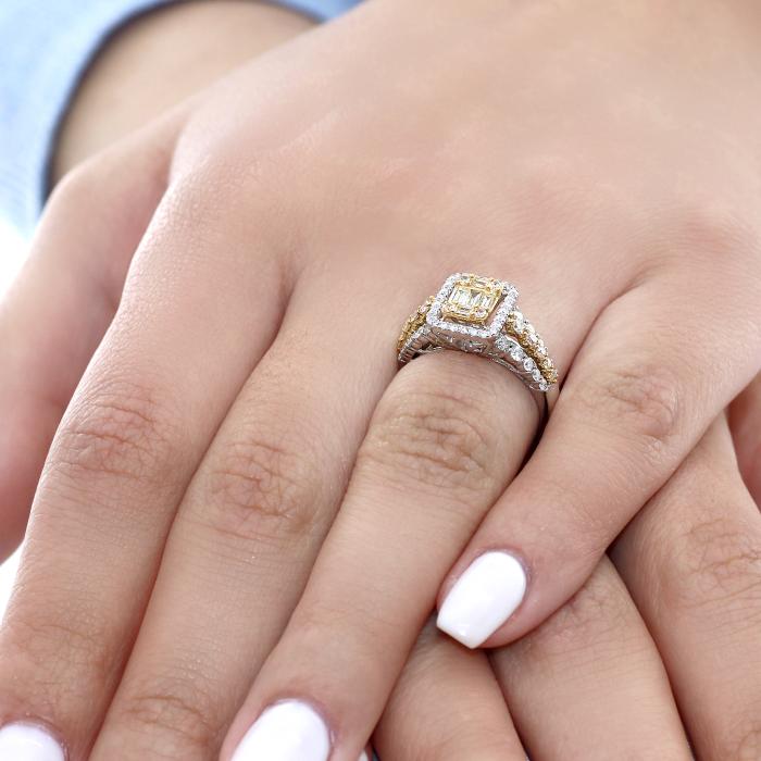 Δαχτυλίδι Λευκόχρυσος & Χρυσός Κ18 με Διαμάντια