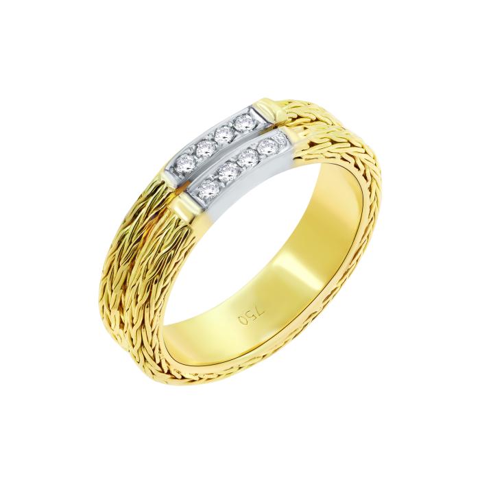 SKU-65685 / Δαχτυλίδι Λευκόχρυσος & Χρυσός Κ18 με Διαμάντια