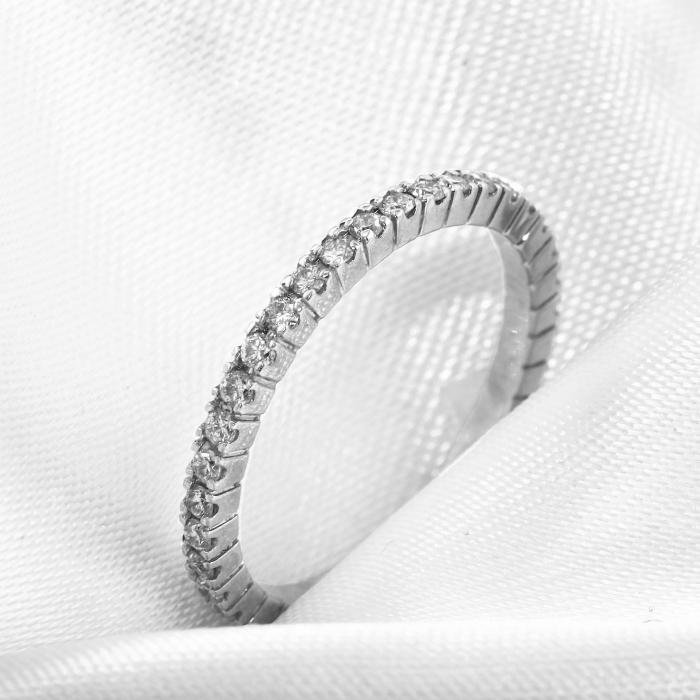 SKU-65984 / Δαχτυλίδι Σειρέ Λευκόχρυσος Κ18 με Διαμάντια