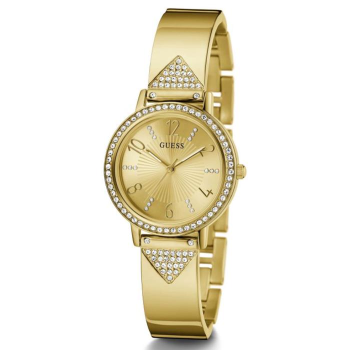 SKU-65666 / GUESS Tri Luxe Crystals Gold Stainless Steel Bracelet