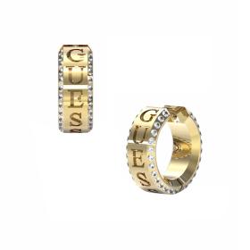 Σκουλαρίκια Κρίκοι Guess Just Guess Ανοξείδωτο Ατσάλι & Ζιργκόν SKU-65715