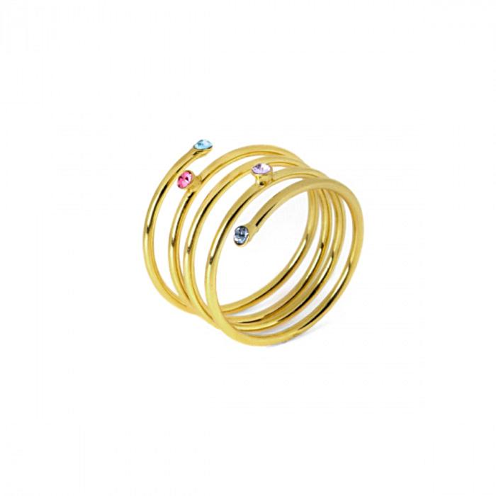 SKU-66002 / Δαχτυλίδι Victoria Cruz Botanic Ασήμι 925° με Swarovski