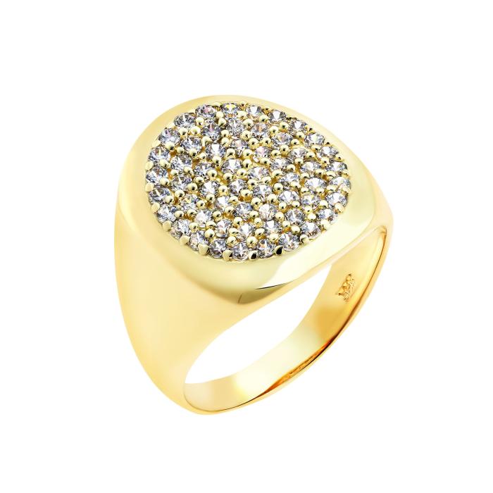 SKU-66874 / Δαχτυλίδι με Διαμάντια Χρυσός Κ14