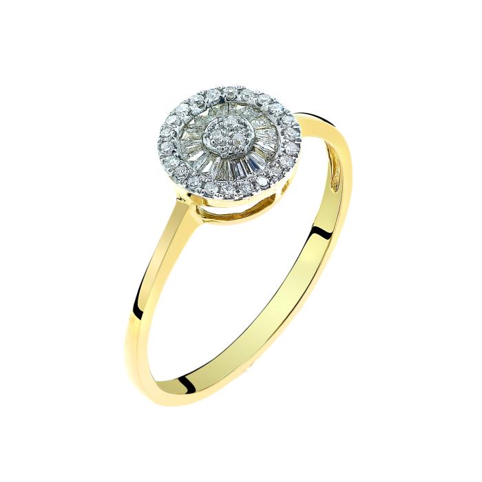 SKU-66936 / Δαχτυλίδι Χρυσός Κ14 με Διαμάντια