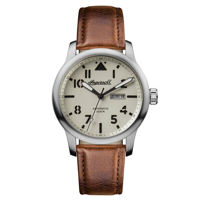 SKU-66115 / INGERSOLL Hatton Automatic Brown Leather Strap