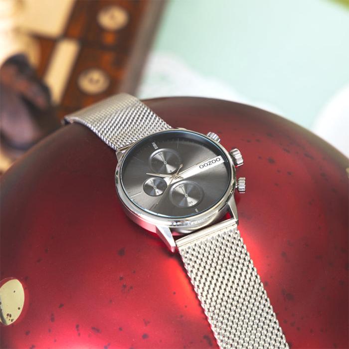 SKU-66051 / OOZOO Timepieces Silver Metallic Bracelet