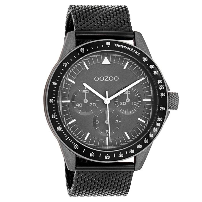 SKU-66052 / OOZOO Timepieces Black Metallic Bracelet
