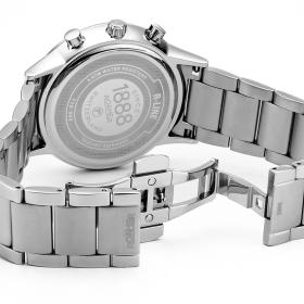 Ανδρικό Ρολόι ROAMER R-Line με Ασημί Μπρασελέ από Ανοξείδωτο Ατσάλι | 718982-41-45-70 SKU-66175