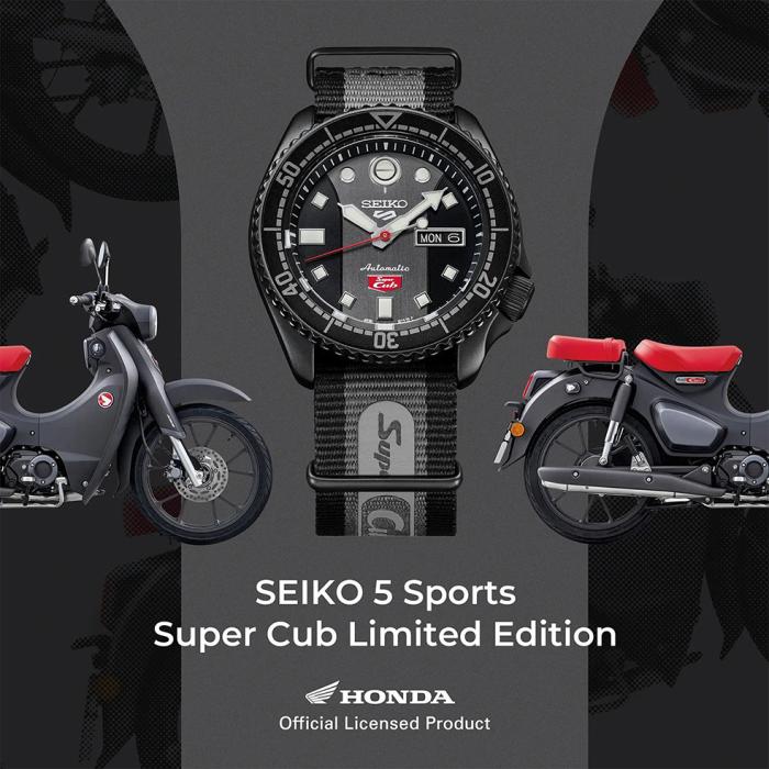 SEIKO 5 Sports Honda Super Cub Limited Edition Automatic Two Tone Fabric Strap