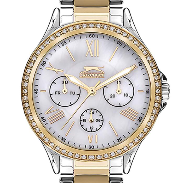 SLAZENGER Crystals Two Tone Stainless Steel Bracelet