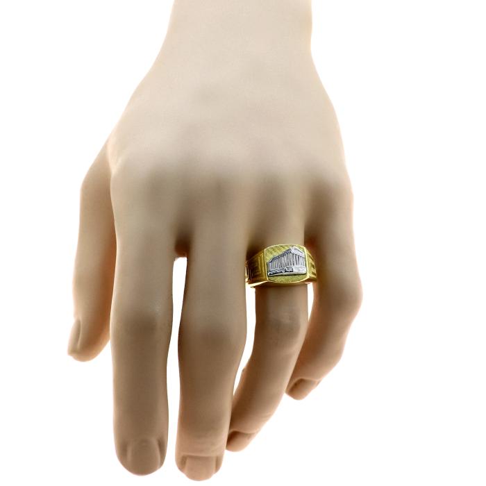 SKU-67086 / Ανδρικό Δαχτυλίδι Παρθενώνας Λευκόχρυσος & Χρυσός Κ18