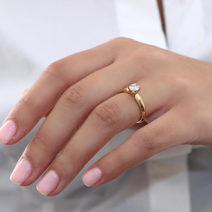 Δαχτυλίδι με Διαμάντι Λευκόχρυσος & Χρυσός Κ18