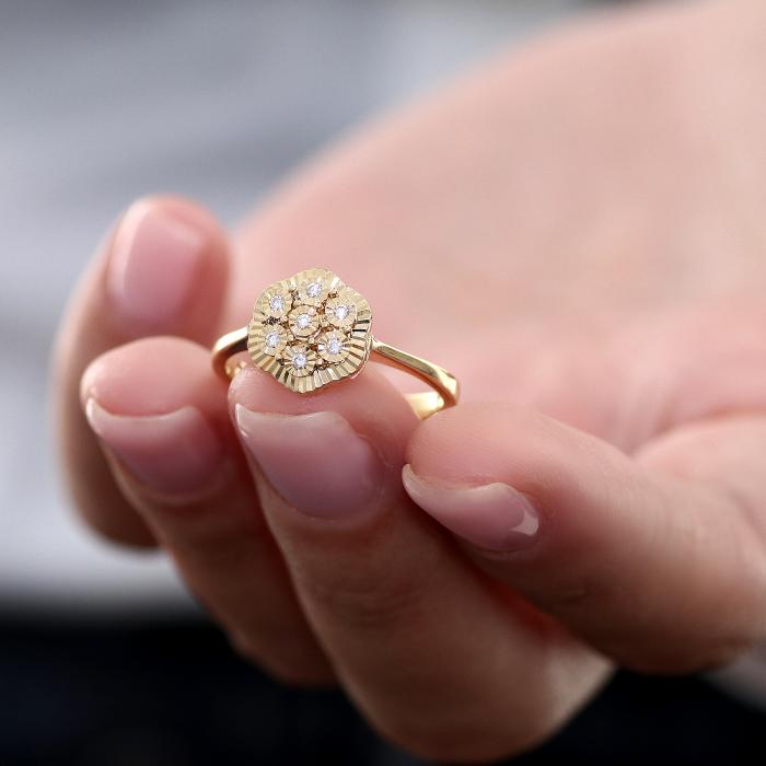Δαχτυλίδι με Διαμάντια Χρυσός Κ18