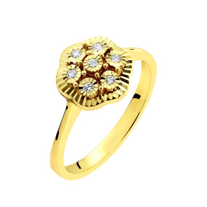 SKU-67141 / Δαχτυλίδι με Διαμάντια Χρυσός Κ18