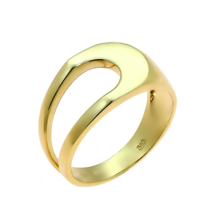SKU-67233 / Μοντέρνο Δαχτυλίδι Χρυσός Κ14