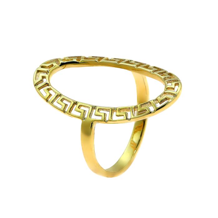 SKU-67551 / Δαχτυλίδι με Αρχαιοελληνικά Μοτίβο Χρυσός Κ9