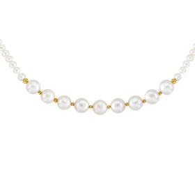 Κολιέ με Μαργαριτάρια Χρυσός Κ14 SKU-67831