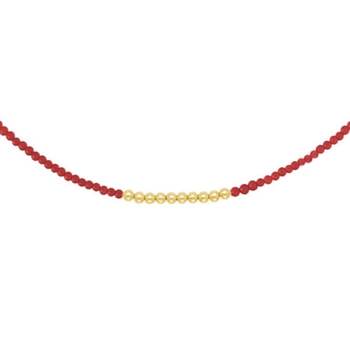 Κολιέ Χρυσός Κ14 με Κοράλλια SKU-67838