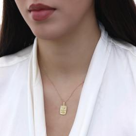 Κωνσταντινάτο Φυλαχτό Διπλής Όψεως Χρυσός Κ9 SKU-67954