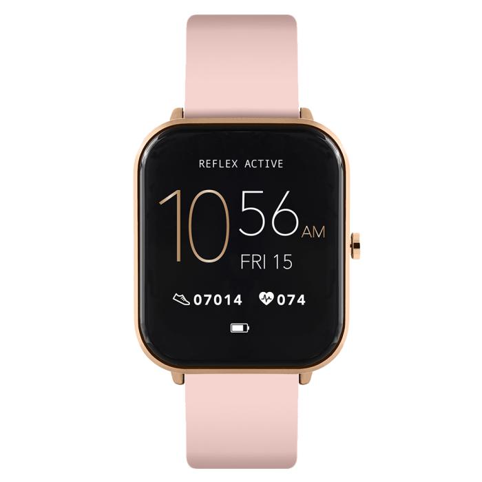 Ρολόι Smartwatch Reflex Active Series 15 με Ρόζ Λουράκι | RA15-2146 SKU-67049