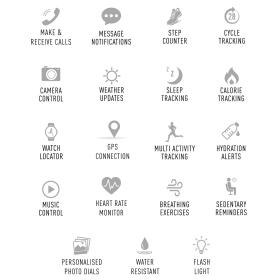 Ρολόι Smartwatch Reflex Active Series 15 με Ρόζ Λουράκι | RA15-2146 SKU-67049