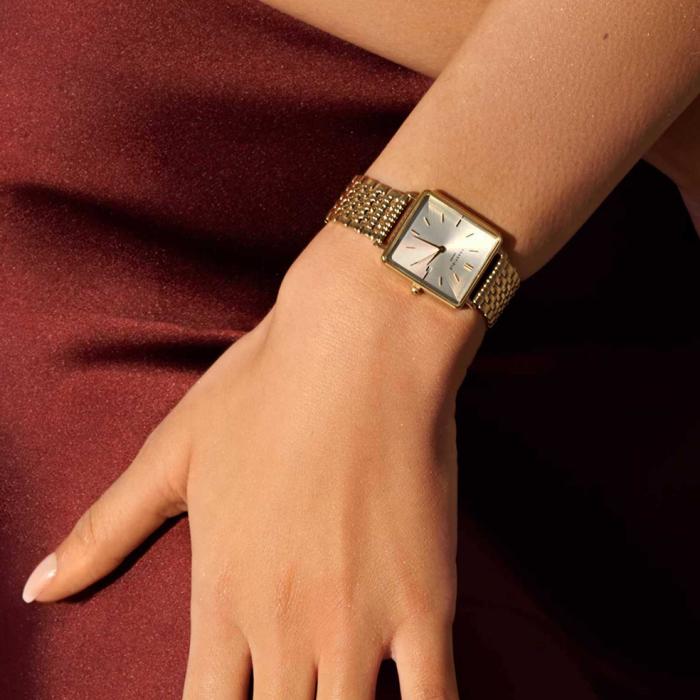 ROSEFIELD The Boxy Gold Stainless Steel Bracelet