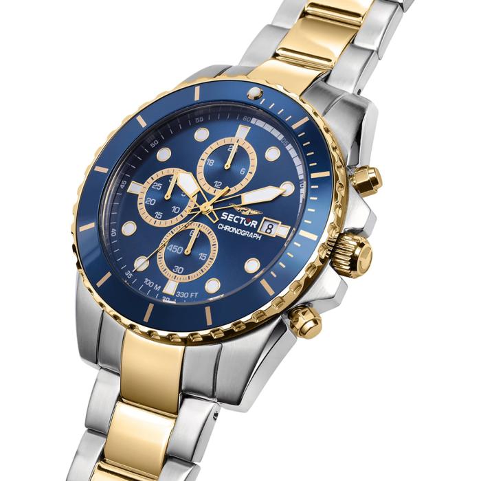 SKU-67631 / SECTOR 450 Chronograph Two Stainless Steel Bracelet