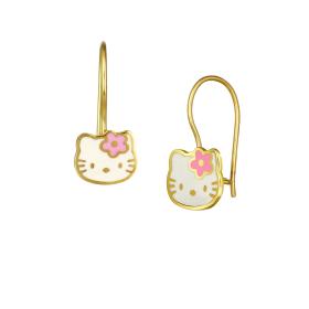 Σκουλαρίκια Κρεμαστά Hello Kitty Χρυσός Κ9 SKU-67902