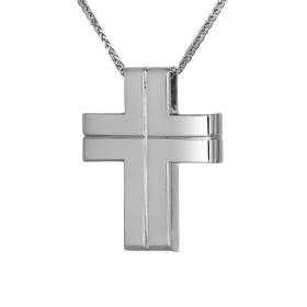 Κλασικός Σταυρός Λευκόχρυσος Κ14 SKU-67894