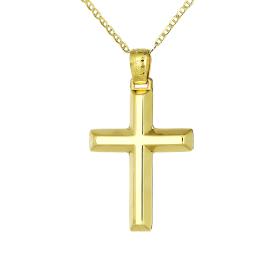 Κλασικός Σταυρός Χρυσός Κ14 SKU-67906