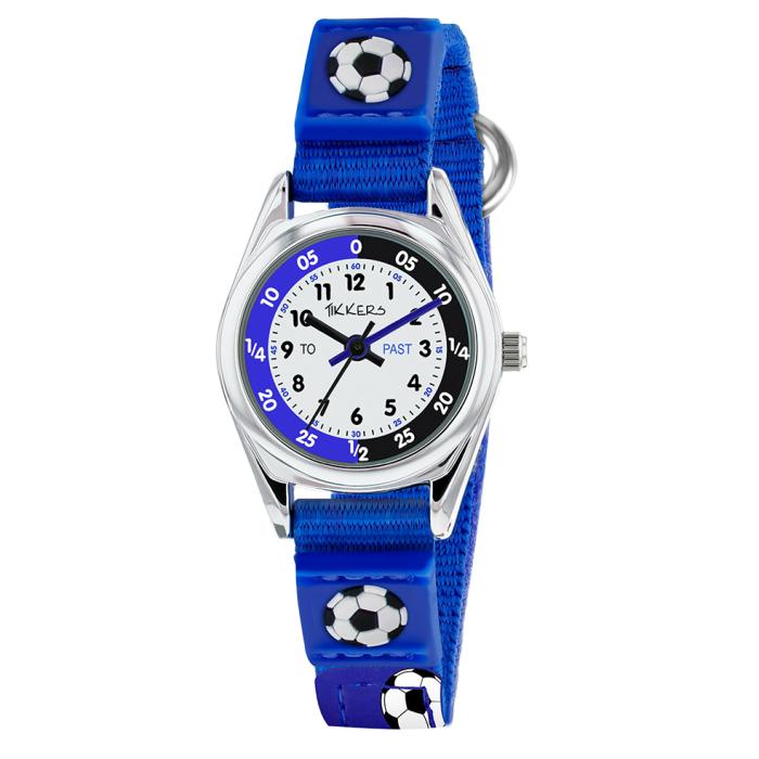 SKU-67047 / TIKKERS Kids Sports Collection 3D Football Fabric Blue Strap
