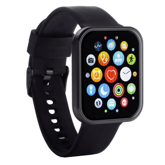 MAREA Smartwatch Black Rubber Strap 