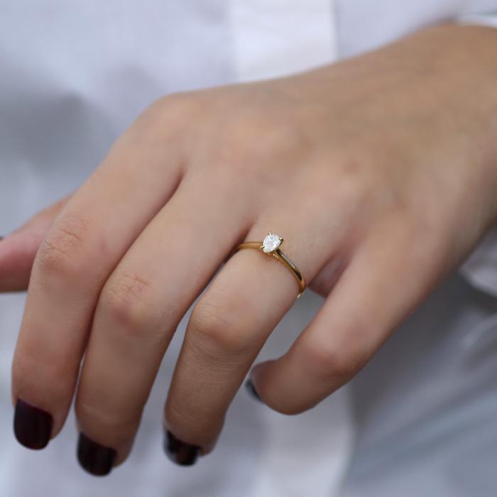 Μονοπέτρο με Διαμάντι Κοπής Pear Χρυσός Κ18 SKU-68234