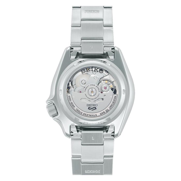 Ανδρικό Ρολόι 5 Sports The 'New Double Hurricane' Retro Colour Special Edition Αυτόματο με Ασημί Μπρασελέ από Ανοξείδωτο Ατσάλι | SRPK11K1 SKU-68613