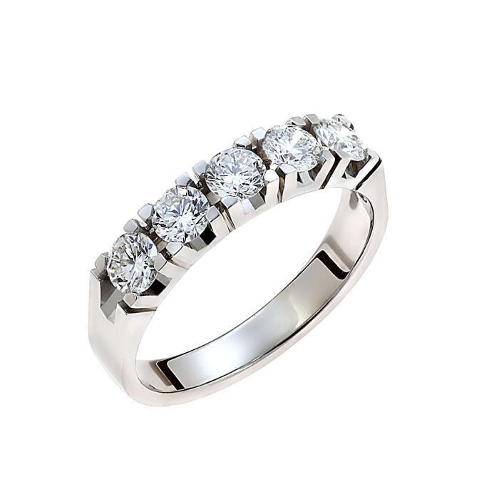 SKU-68754 / Δαχτυλίδι Σειρέ Λευκόχρυσος Κ18 με Διαμάντια